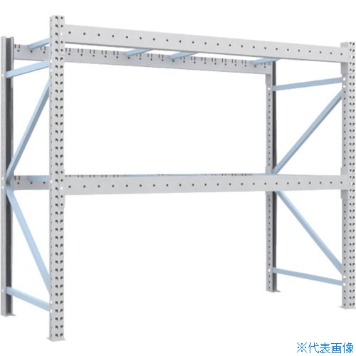 オレンジブック トラスコ中山　TRUSCOTRUSCO 重量パレットラック1トン2300×1000×H2000 2段 単体 〔品番:1D20B23102〕[ 注番:4591356]特長●限られた床面スペースを有効に利用でき、保管物の荷崩れ破損を防ぎます。●優れた強度（均等積載量1〜2t/段対応）で、支柱・ビームは積載物の荷重に適した形状のものを選択でき、強度を追求した設計となっています。●短期間・短納期 規格化された部材によるノックダウン方式により、短期間でラックの設置が完了し、設置後すぐに使えます。●優れた機能性 レイアウト変更・段変更も自在。積層タイプを採用すれば、上部空間はより有効に活用できます。仕様●間口(mm)：2300●奥行(mm)：1000●高さ(mm)：2000●有効間口(mm)：2300●色：ネオグレー●均等積載量(kg/段)：1000●最大積載量(kg/台)：2000●ビーム段数：2●本体仕様：単体型仕様2●ネオグレー色●段調整ピッチ：50mm材質/仕上●本体:スチール●本体表面処理:粉体塗装(支柱、ビーム)セット内容/付属品注意●組立費は別途です。●連結型のみではご使用できません。●集中荷重になりますと耐荷重能力は半減します。必ず均等に荷重を分布させてご使用ください。原産国（名称）日本JANコード本体質量110.8kgオレンジブック トラスコ中山　TRUSCOTRUSCO 重量パレットラック1トン2300×1000×H2000 2段 単体 〔品番:1D20B23102〕[注番:4591356][本体質量：110.8kg]《包装時基本サイズ：1000×2300×300》〔包装時質量：111kg〕分類》物流・保管用品》物品棚》パレットラック☆納期情報：メーカー直送品【法人限定＝会社名ご記入お願い致します。】