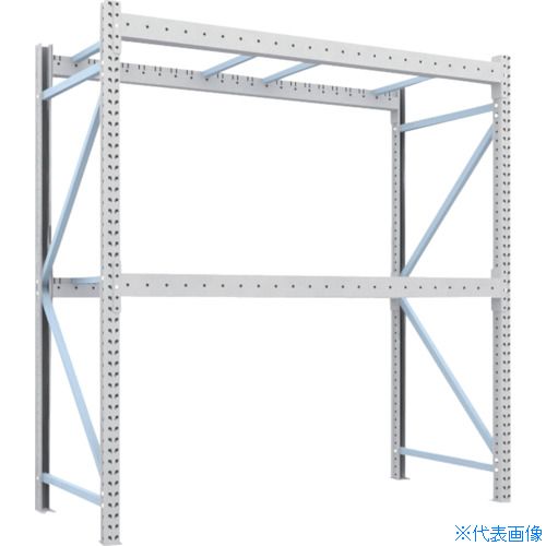 ■TRUSCO 重量パレットラック1トン2300×1000×H2500 2段 単体 1D25B23102(4591470)[送料別途お見積り][法人限定][直送]