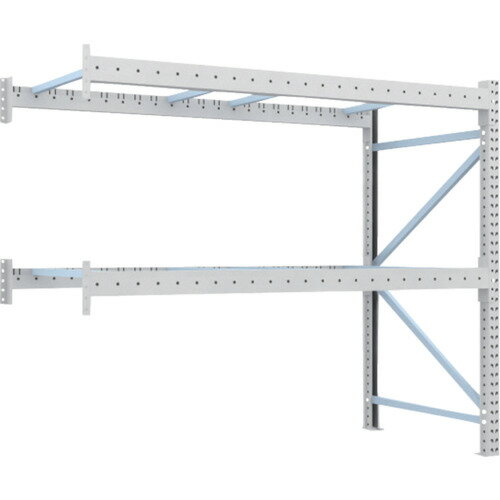 ■TRUSCO 重量パレットラック2トン2300×1100×H2000 2段 連結 2D20B23112B(4591861)[送料別途見積り][法人・事業所限定][直送]