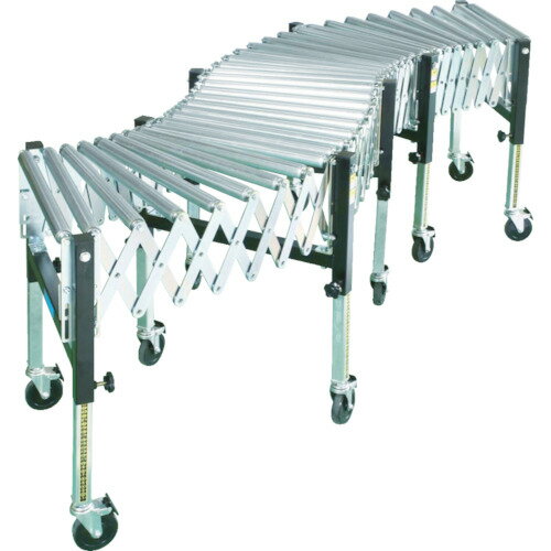 ■タイヨー 伸縮式ローラコンベヤ 1スパン シングル TX38S1(4611217)[法人限定][直送元]