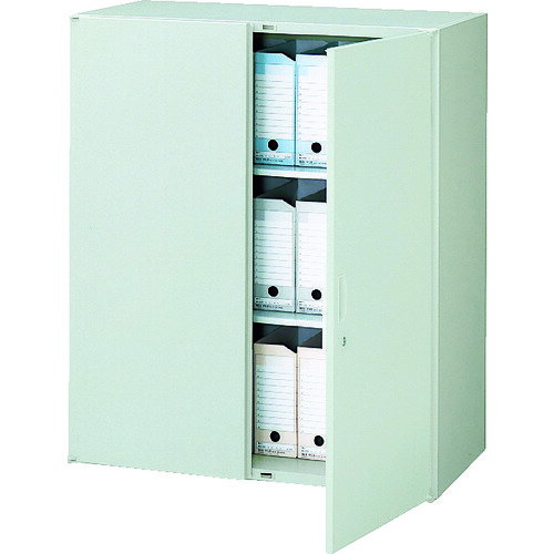 ■NAIKI 収納庫 NW型 両開き書庫 W899×D450×H1050 NW0911KAW(4632451)[送料別途お見...