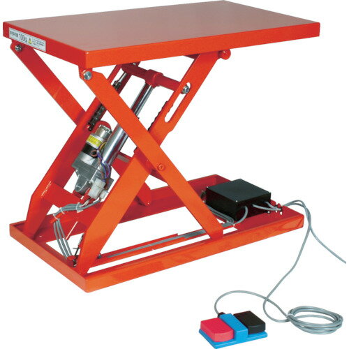 ■TRUSCO テーブルリフト250kg(電動Bねじ200V)600×1050mm HDLL25610V22(4643585)[法人限定][直送元]