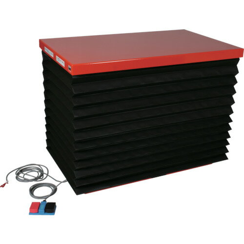 ■TRUSCO スーパーFAリフター100kg 電動式 950X650 蛇腹付 HFA100609W3J20(4644051)[法人限定][直送元]