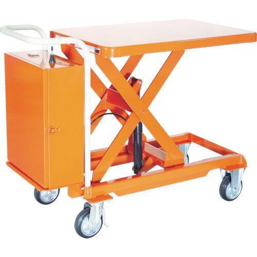 ■TRUSCO ハンドリフター 400kg 600X900 電動昇降式 HLAN400(4644417)[法人限定][直送元]