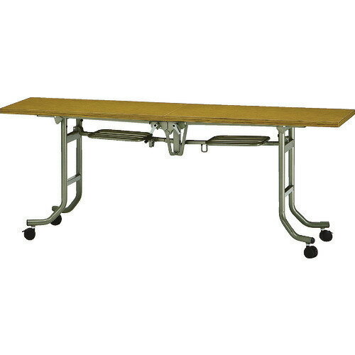 ■TRUSCO フライトテーブル 1800X450XH700 チーク FLT1845(T)(4645740)[法人限定][直送元]
