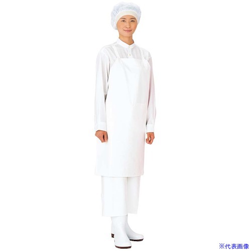 ■EBM マイティクロス エプロン セパレート E-1007-2 グリーン LL 1177931(4659883)[送料別途見積り][法..