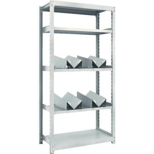 ■TRUSCO スチールラック M2型軽中量棚 1160X450XH1800 缶受X6付 M26445KU6(4690966)