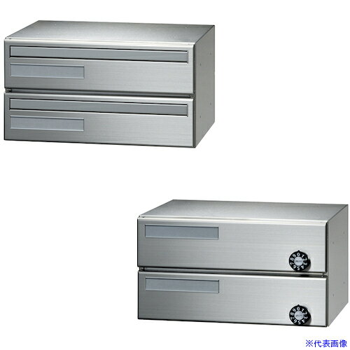■田島メタルワーク メイルボックス(前入後出)F3054Y−2 F3054Y2(4705194)[送料別途お見積り][法人限定][外直送]