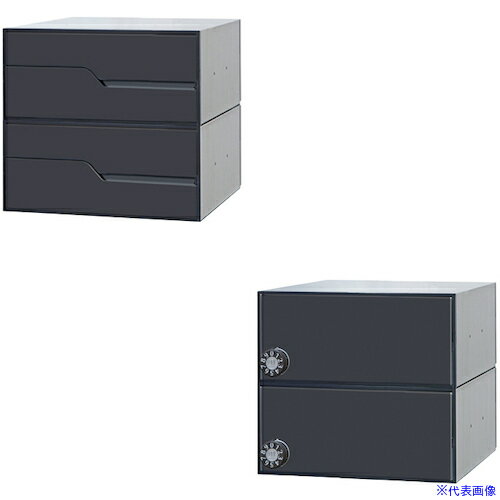 ■田島メタルワーク メイルボックス(前入後出)MX−92−28FBU−2−B MX9228FBU2B(4706697)[送料別途お見積り]..