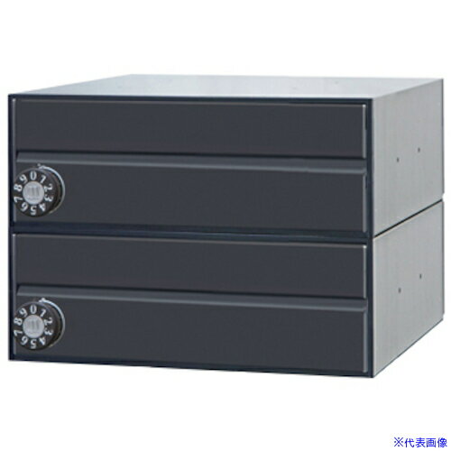 ■田島メタルワーク メイルボックス(前入前出)MX−91−28FF−2−B MX9128FF2B(4706775)[送料別途お見積り][..