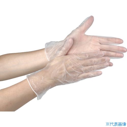 ■MISM クリーンビニール手袋M 100枚 CP−003 307020008(4721421)