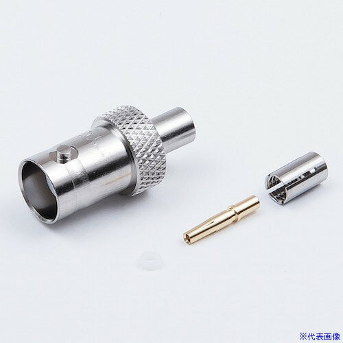 オレンジブック トラスコ中山　TRUSCOTYC BNCコネクタストレートジャック 〔品番:BJ1.5A〕[ 注番:4755393]特長●BNCコネクタのストレートジャックです。用途●1.5D-2V、1.5D-QEV、EM-1.5D-2Eケーブルに適合するBNC型ストレートジャックです。●中心コンタクト、本体ともに圧着タイプとなっており、加工がしやすく、安価になっております。●取付加工には圧着工具TA-16が必要です。仕様●コネクタ形状：BNCコネクタ●取付方法：中心：圧着／外部：圧着●適合電線：1.5D-2V/1.5D-QEV/EM-1.5D-2E仕様2●特性インピーダンス：50Ω　定格電圧AC：AC 500V　使用周波数範囲：4GHz　絶縁抵抗：DC 500Vにて1000MΩ以上　耐電圧：AC 1500V　1分間　接触抵抗：3mΩ以下　電圧定在波比：　使用周温度範囲：-40〜+85℃　圧着工具：TA-16材質/仕上●中心コンタクト：黄銅／金めっき／圧着　外部コンタクト：黄銅／ニッケルめっき／圧着セット内容/付属品注意原産国（名称）日本JANコード本体質量30gオレンジブック トラスコ中山　TRUSCOTYC BNCコネクタストレートジャック 〔品番:BJ1.5A〕[注番:4755393][本体質量：30g]分類》電子機器》電気・電子部品》コネクタ☆納期情報：メーカー取り寄品（弊社より発送）