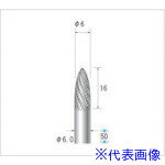 ■ナカニシ チタンコート超硬カッター 砲弾型 ダブルカット φ6×16×軸φ6 21535(4762177)
