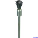 ■ナカニシ 硬鋼ワイヤーブラシ 10本入 エンド型 φ5×8×軸φ2.34 線φ0.1 50541(4769309)