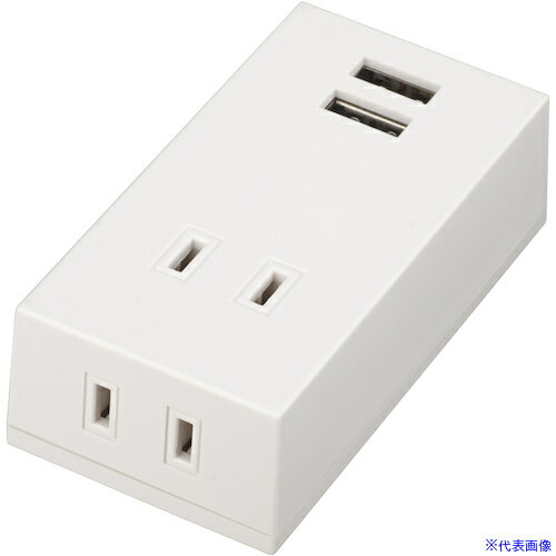 ��YAZAWA �ե���ȥ��å׷�2AC+2USB2.1A�ۥ磻�� Y02FS400WH2U(4776288)[�������Ӹ��Ѥ�][ˡ�͡����Ƚ����][�ǳ����]