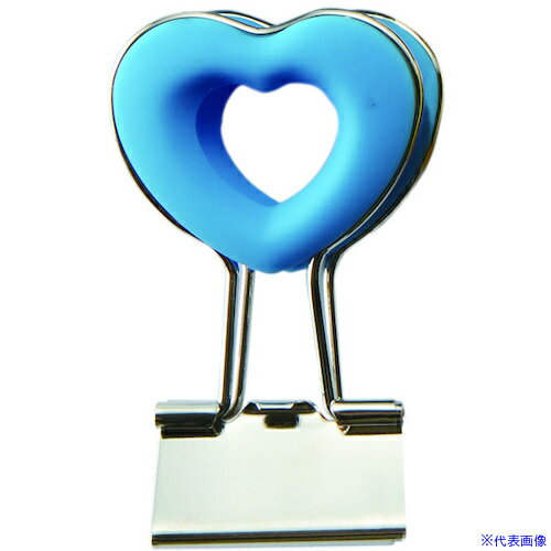 ■ベロス ハートクリップ ブルー DCH2BL(4784896)×10[送料別途見積り][法人・事業所限定][外直送]