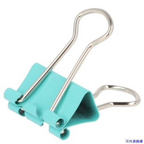 ■ベロス 小 カラーWクリップ 4個 あさぎ DCP33P(4789673)×5[送料別途見積り][法人・事業所限定][外直送]