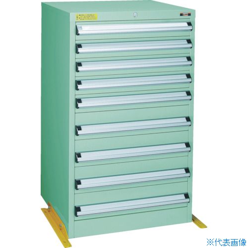 ■TRUSCO VE6S型中量キャビネット 転倒防止金具付 600X550 VE6S1006TK(4790588)[法人限定][直送元]