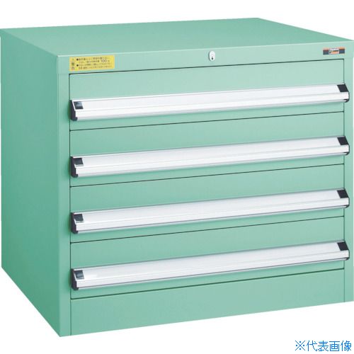 ■TRUSCO VE7S型中量キャビネット 700X550XH600 引出4段 VE7S601(4791134)[法人限定...