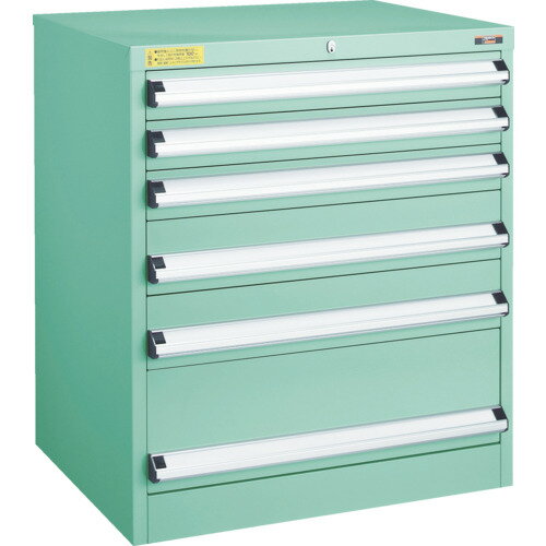 ■TRUSCO VE9S型中量キャビネット 880×550×H800 引出6段 VE9S803(4791631)[法人限定][直送元]