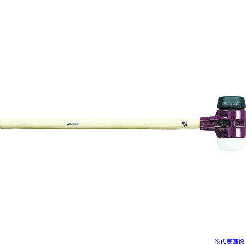 ■HALDER SIMPLEX スレッジハンマー 鋳鉄ハウジング、ヒッコリーハンドル 径(80)mm ゴム複合材(黒)・スーパープラスチック(白) 3027.081(4817761)