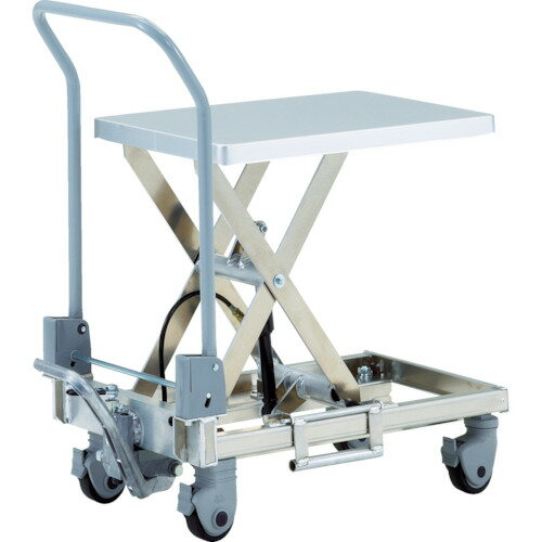■TRUSCO アルミハンドリフター50kg(足踏み油圧式)350X570 HLFS50A(4846443)[法人限定][直送元]