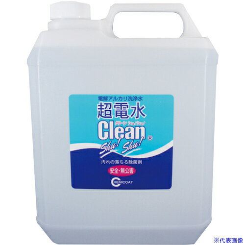 ■EBM アルカリ洗浄剤 超電水 クリーンシュシュ 4L 7496510(4861269)[送料別途見積り][法人・事業所限定..