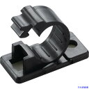 ■YAZAWA ケーブルクリップ内径12mm黒 FKN12(4870903)