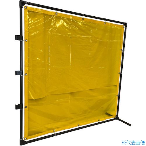 オレンジブック トラスコ中山　TRUSCOTRUSCO 溶接遮光フェンス 1515型接続 固定足 黄 〔品番:YF1515SKY〕[ 注番:4875800]特長●溶接の際の有害な紫外線を遮光し、快適な作業環境を創ります。●フレームはハメ込み式ですので、どなたでも簡単に組み立てができます。●溶接遮光フェンス（単体型）に接続し、増結することができます。仕様●外形寸法(mm)幅：1575●外形寸法(mm)奥行：575●外形寸法(mm)高さ：1575●シート厚さ(mm)：0.35●日本防炎協会試験番号：AT860027●光線透過率(%)：74●フレーム径(mm)：28●足形状：固定足●色：黄●タイプ：接続型●枠内寸法(横×高さ)(mm)：1500×1500仕様2●(公財)日本防炎協会防炎性能試験番号取得済(AT860027)●樹脂被覆スチールパイプフレーム材質/仕上●シート:塩化ビニールセット内容/付属品注意●接続型のみでは自立いたしません。単体と組み合わせてご使用ください。●レーザー光線の遮光用途には使用できません。●提供不可：chemSHERPA、ミルシート原産国（名称）日本JANコード本体質量5.4kgオレンジブック トラスコ中山　TRUSCOTRUSCO 溶接遮光フェンス 1515型接続 固定足 黄 〔品番:YF1515SKY〕[注番:4875800][本体質量：5.4kg]《包装時基本サイズ：2045×175×100》〔包装時質量：5kg〕分類》工事・照明用品》溶接用品》溶接遮光フェンス☆納期情報：仕入れ先通常在庫品 (欠品の場合有り)