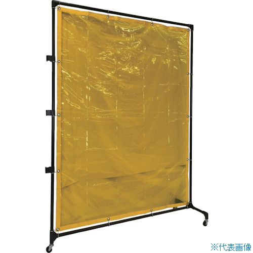 ■TRUSCO 溶接遮光フェンス 2015型接続 キャスター 黄 YF2015SY(4875974)[送料別途お見積り][法人限定]