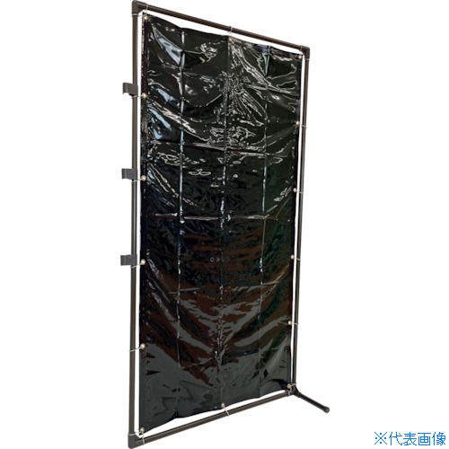 ■TRUSCO 溶接遮光フェンス 1020型接続固定足 深緑 YFBSKDG(4876121)[送料別途お見積り][法人限定]