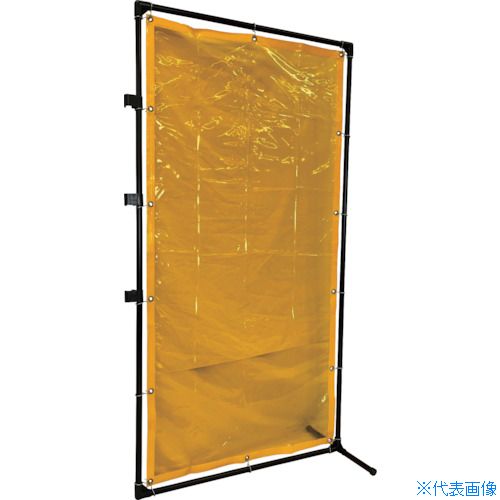 ■TRUSCO 溶接遮光フェンス 1020型接続固定足 黄 YFBSKY(4876148)[送料別途お見積り][法人限定]