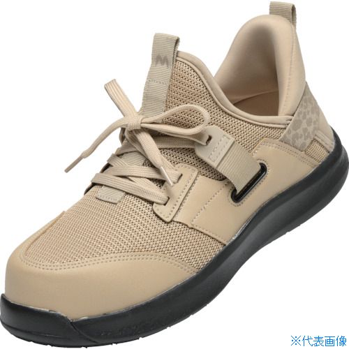 ■MARUGO 軽量安全スニーカー マンダムFLY−UP#510 ベージュ 23.0cm MNDM510BE230(4877577)
