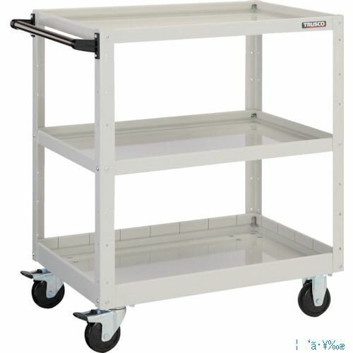 ■TRUSCO ツールワゴン イーグルワゴン 750X500XH880 浅2深1段 ホワイト EGW973F1W(4878515)