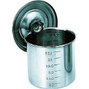 ■TRUSCO ステンレスポット蓋付 80x80 0.38L 手ナシ TSH4608(4886101)