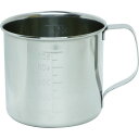 ■TRUSCO 計量カップ ステンレスビーカー 注ぎ口無 容量0.5L TSH634(4886267)
