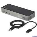 ■スターテック ドック/USB-A&C/3画面/4K60Hz HDMI DP/85W PD/6x USB/LAN DK31C3HDPD(4892532)[法人・...