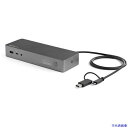 ■スターテック ドック/USB-A&C/2画面/4K60Hz HDMI DP/100W PD/5x USB/LAN DK30C2DPEP(4892553)[法人...
