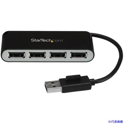 ■StarTech USBハブ/USB 2.0/USB−A − 4x USB−A/LAN/バスパワー/ブラック ST4200MINI2(4892555)