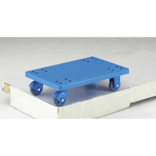 ■TRUSCO グランカート(樹脂製) サイレント 平台車 800×535 均等荷重300kg TPX815(4893751)[法人限定][直送元]