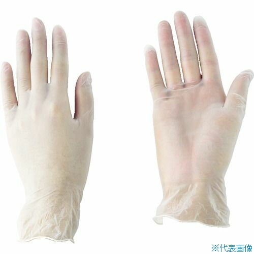 ■サラヤ プラスチック手袋粉無 L (100枚入) 53500(4898419)(4.0)