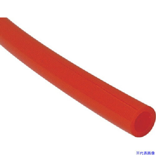 ■チヨダ ポリウレタンチューブ TEタッチチューブ 6mm/100m 赤 TE6100R(4918649)