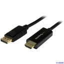 ■スターテック ディスプレイ変換ケーブル/DP 1.2 - HDMI 1.4/3m/4K30Hz/BK DP2HDMM3MB(4928222)[法人・事業所限定...