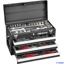 ■TONE 整備用工具セット ツールセット マットブラック 間口508×奥行232×高さ302mm 87点セット TSXT95023BK(4991738)[法人...