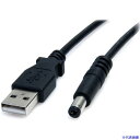■StarTech USBケーブル/A - 5V DCプラグ/91cm/タイプMコネクター/ブラック USB2TYPEM(5002511)