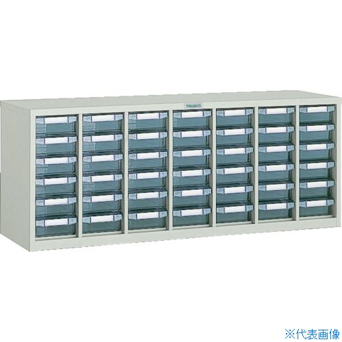■TRUSCO ウォールユニットコンビWUN型パーツケース 792X240XH314 引出X42 WUN42B(5010110)[法人限定][..