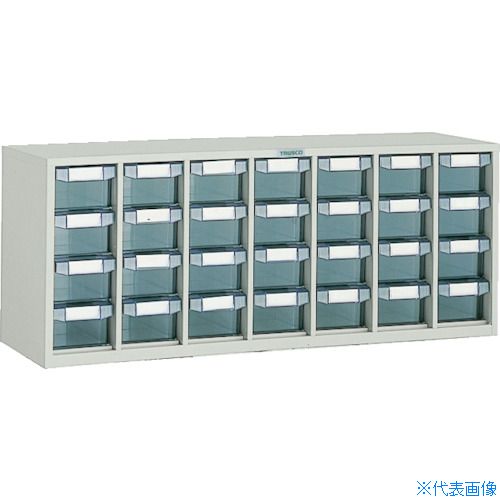 ■TRUSCO ウォールユニットコンビWUN型パーツケース 792X240XH314 引出X28 WUN28D(5010217)[法人限定][..