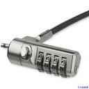 ■StarTech ノートPC用ロック/スチールワイヤー/2m/4桁ダイヤル錠/Kスロット LTLOCK4D(5044620)