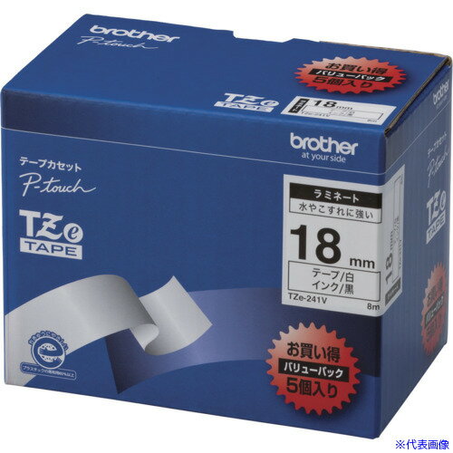 brother Tzeơ ʸ//18mm (ѥѥå5) TZE241V(5095881)