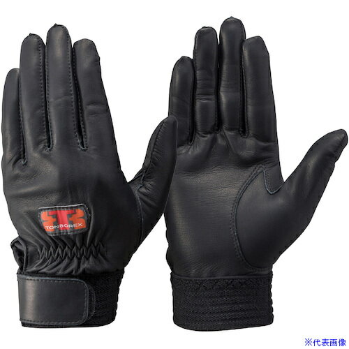 ■トンボレックス 仔羊革製手袋 ブラック 当て無タイプ RMAX1BKL(5107964)[送料別途お見積り][法人限定][掲外取寄]